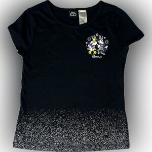 Disney 100 Year Platinum Celebration Girls Tee NWT